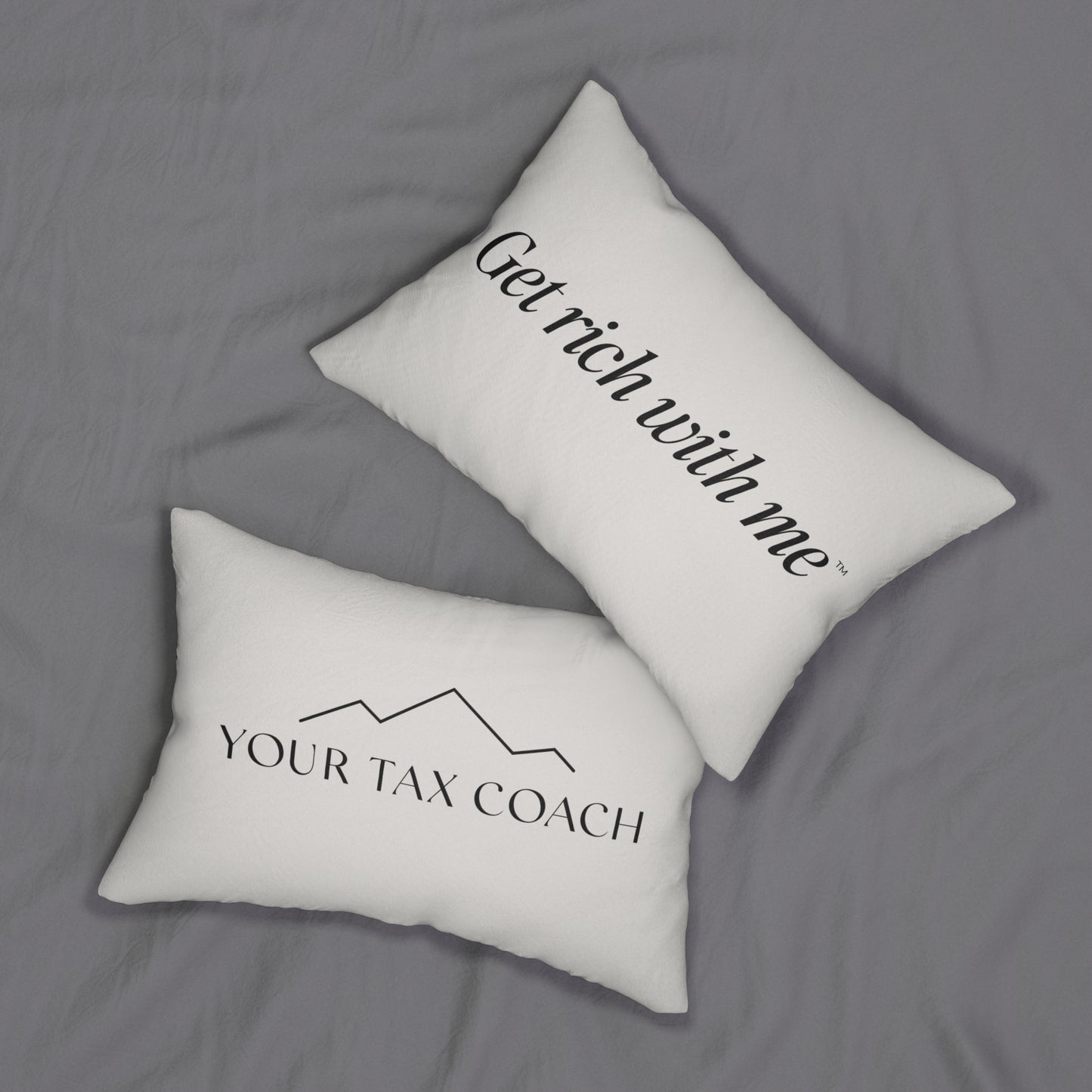 Get Rich With Me™ | 20x14" Your Tax Coach Lumbar Pillow