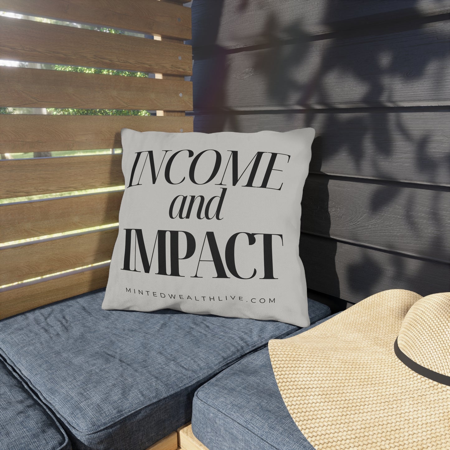 Income and Impact | 16x16" Outdoor Pillow