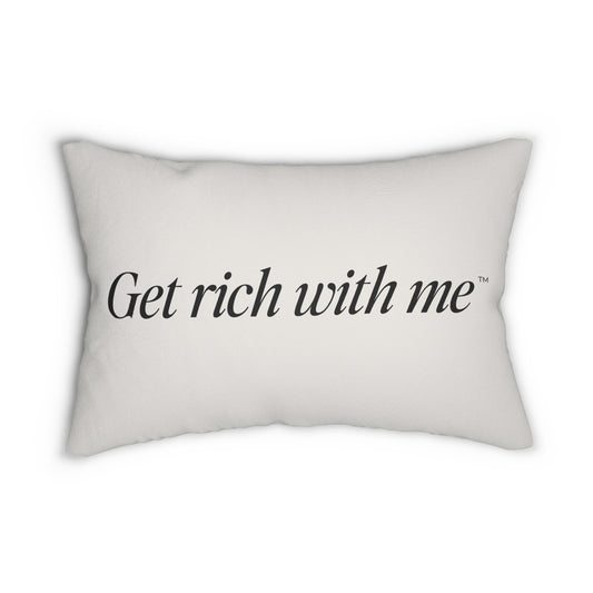 Get Rich With Me™ | 20x14" Your Tax Coach Lumbar Pillow