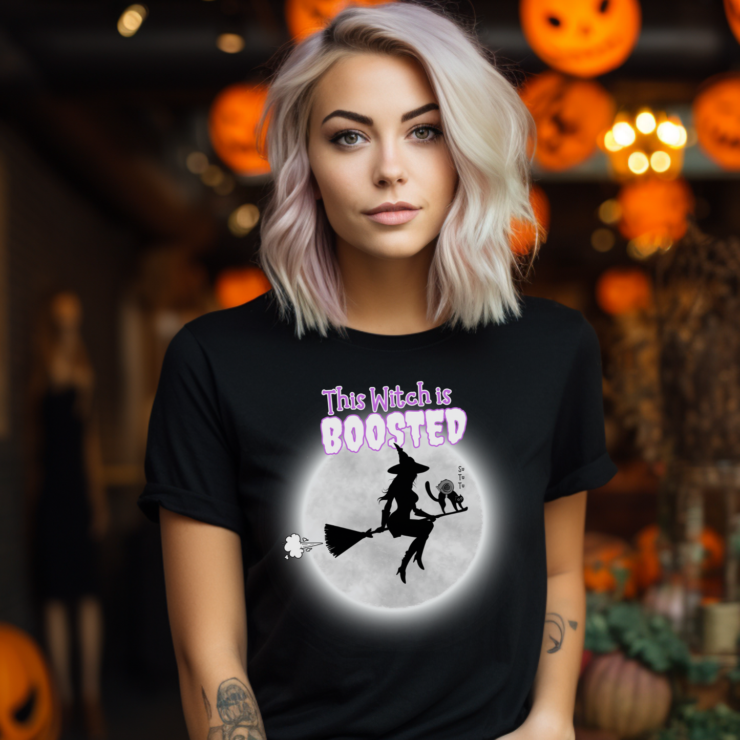 This Witch Is Boosted, Bella + Canvas 3001, Unisex Jersey Short Sleeve Tee